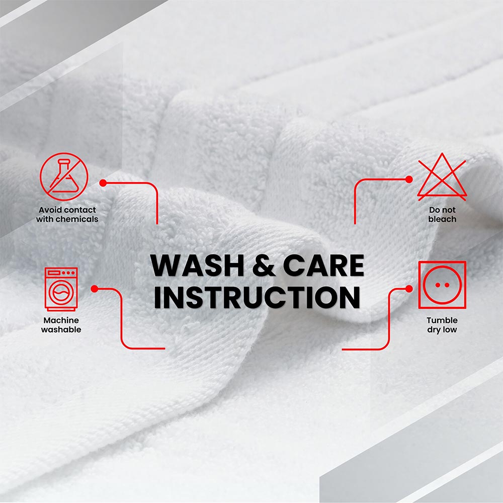 Bath Towels Set of 2 (70x140 cm) – 100% Soft Ring-Spun Cotton, Ultra Soft & Highly Absorbent Towels for Spa, Gym, Hotel & Everyday Bathroom Use - Brilliant White